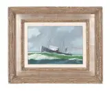 Heavy Weather by Bruce Elliot Roberts, oil on canvas, sold Jan 2024
