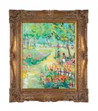 Soft Landscape by Arthur Weeks, 1986, oil on canvas, sold Jan 2024