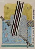 PA artist by Robert Dodge, mixed media on paper, sold May 2019