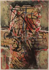 JEDERMANS GRABMAL (A STONE FOR EVERYBODY)" 1988 by András Márkos, AQUATINT ON ZIRKAL PAPER, sold Feb 2020