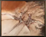 Untitled by Lee Reynolds, ACRYLIC ON CANVAS; 40.5"H 50"W, sold Feb 2020