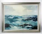 morning light by Philip Shumaker, oil on board, sold Aug 2022