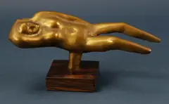 Reclining Woman by Edgar Britton, bronze, sold Aug 2022