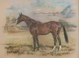 Spa by W Wasdell Trickett, pastel, sold Nov 2014