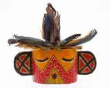 Mask Figure by Gregory Lomayesva, Mixed Media, sold Oct 2025