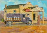 Filling Station by Darcey Faircloth, Acrylic on Canvas, sold Oct 2025