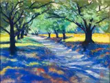 Sunny Meadow by Lucy Sanna, Pastel, sold Oct 2025