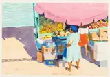 Bridge to Paradise by William Cantwell, Watercolor on Paper, sold Oct 2025