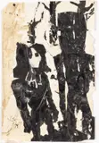 Adam and Eve by Joseph Solman, 1979, Collage, offered Oct 2025