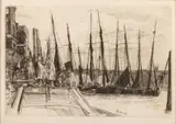 Billingsgate by James Abbott McNeill Whistler, 1859, Etching, sold Oct 2025