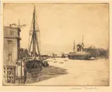 Savannah River by Christopher Murphy Jr., Etching, sold Oct 2025