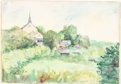 Bethlehem, PA by Johann Berthelsen, 1928, Watercolor on Paper, offered Oct 2025