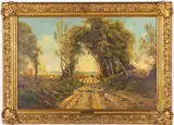 Homeward Bound by Frank Wilson, Oil on Canvas, sold Oct 2025