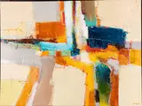 Abstract by Joseph DiGiulio, Oil on Canvas, sold Oct 2025