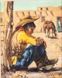 One Too Many by Marco Antonio Gomez, c. 1950s, Oil on Canvas, sold Oct 2025