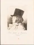Self Portrait by Francisco Goya, Etching, sold Oct 2025