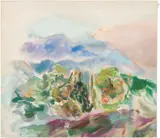 Landscape by Maryann Harman, Oil on Canvas, sold Oct 2025
