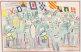 The Band by Raoul Dufy, circa 1948, Lithograph, sold Jun 2025
