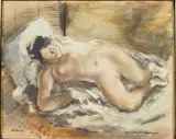 Takitaro (Geisha) by Frede Vidar, 1945, Oil on Canvas, sold Jun 2025