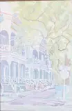 South West Corner of Bolton and Lincoln by Myrtle Jones, 2000, Acrylic on Canvas, sold Jun 2025