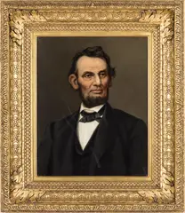 Abraham Lincoln by Xanthus Russell Smith, Oil on Canvas, sold Jun 2025