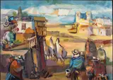 Sierra by Carlos Castillo, 1952, Oil on Board, sold Jun 2025