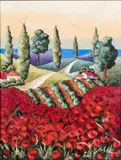 Poppy Field by Elli Milan, Oil on Canvas, offered Jun 2025