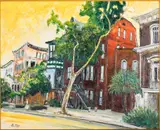 Savannah Street Scene by Jean-Claude Roy, Oil on Canvas, sold Jun 2025