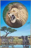 Safari by Archbishop Abuna G.M. Apollo, Oil on Canvas, offered Jun 2025