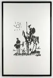 Untitled by Pablo Picasso, lithograph print of don quixote, sold Sep 2026