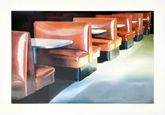 Titled, Red Booths, edition 47/85 by John Register, Graphite, offered May 2026