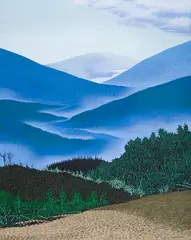 Blue Mist by Ivan Eyre, 2002, acrylic on canvas, sold May 2026