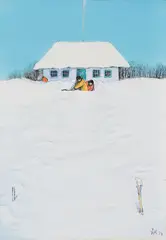 Kanada Sibir! by William Kurelek, 1974, mixed media on board, sold May 2026