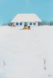 Kanada Sibir! by William Kurelek, 1974, mixed media on board, sold May 2026