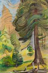 Alive by Emily Carr, oil on paper, sold May 2026