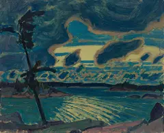After Sunset, Georgian Bay by J. E. H. MacDonald, 1931, oil on board, sold May 2026