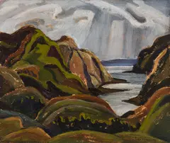 Snow Clouds by Franklin Carmichael, oil on board, sold May 2026