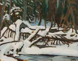 Algonquin Park by Lawren Harris, oil on board, sold May 2026