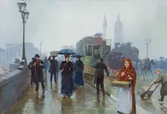 On London Bridge by Frederic Marlett Bell-Smith, oil on canvas, sold May 2026