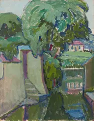 Crécy-en-Brie by Emily Carr, oil on canvas, sold May 2026