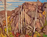 Country North of Lake Superior, Algoma Sketches LIII by Lawren Harris, oil on board, sold May 2026