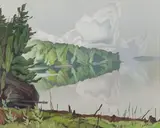 Summer Landscape by A. J. Casson, oil on canvas, sold May 2026