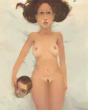 Salome by Johannes Hüppi, 2007, Öl auf Holz, sold Mar 2026