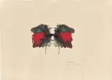 MY THERAPIST SAYS IT'S NOT MY FAULT by Friedrich Kunath, 2003, Gouache auf Papier, sold Jan 2024