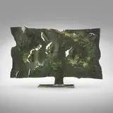 Untitled (Monumental Spill Cast) by Harry Bertoia, c. 1963, bronze with added base, sold Jun 2023