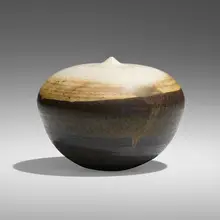 Untitled by Toshiko Takaezu, c. 1985, glazed porcelain, sold Jun 2023