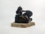 Crazy Horse Memorial by Korczak Ziolkowski, bronze finish scale model on granite base, offered Jan 2026