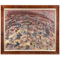 Untitled (Ancient Rock Wall, Kakadu National Park, Australia) by George Gittoes, Oil and mixed media on canvas, offered Sep 2026