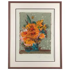 Flowers in Brown, 1978.Color by Peter Max, lithograph on wove paper, offered Sep 2026