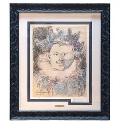 Tete de Buffon (Arlequin), 1964.Color by Pablo Picasso, lithograph on Rives BFK paper, offered Sep 2026
